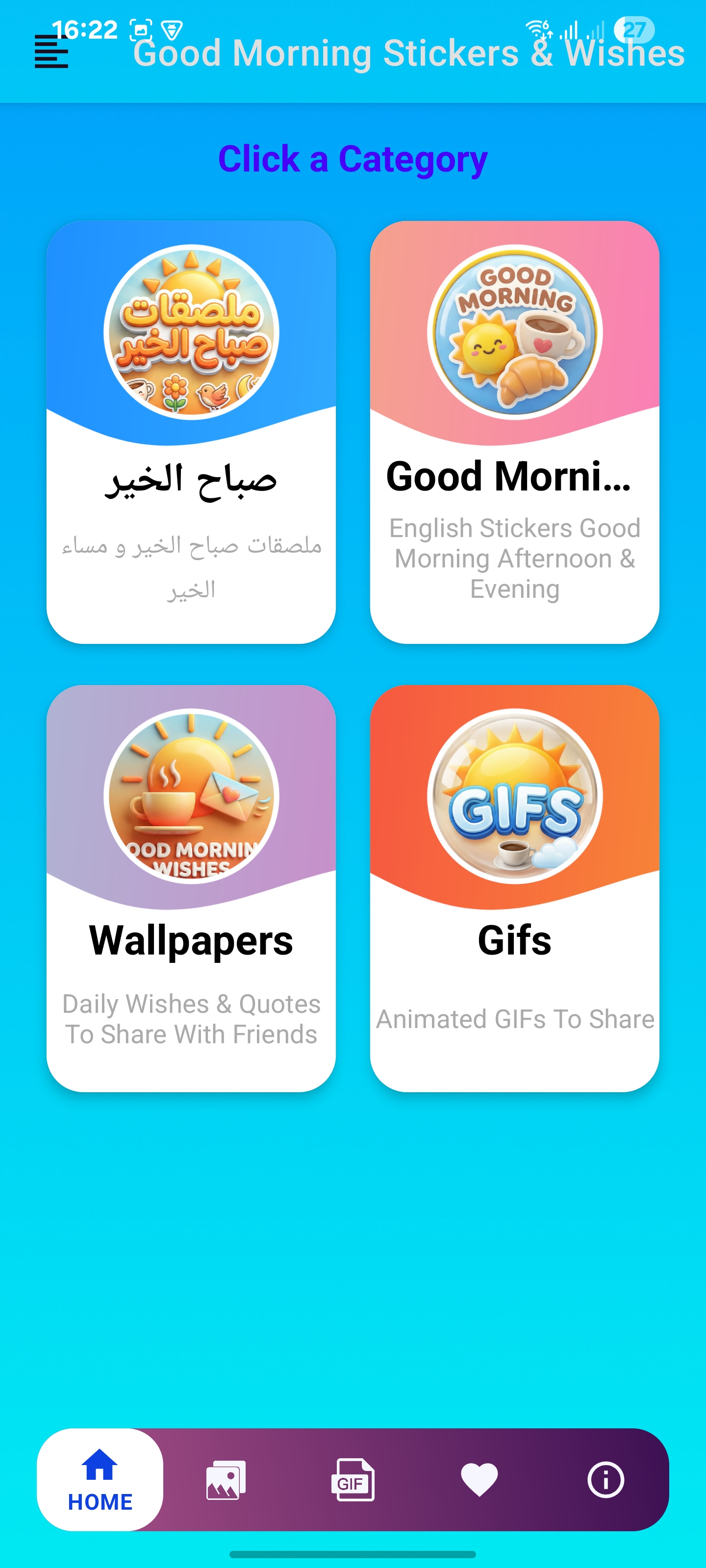 Morning Stickers Home