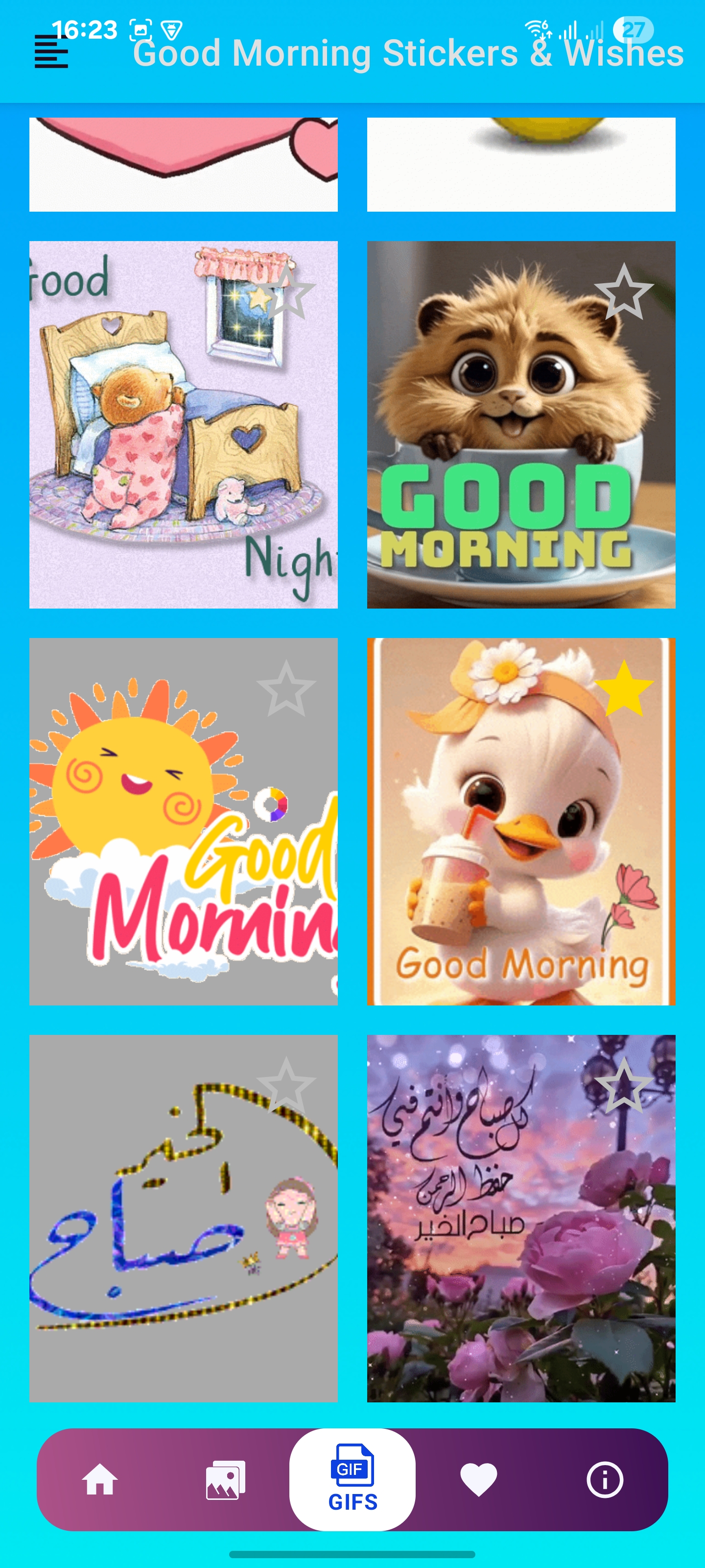 Morning Stickers Selection